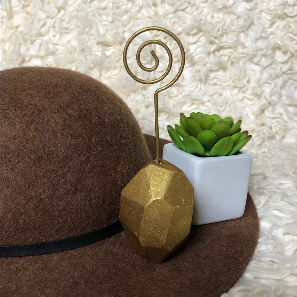 Distressed Gold Picture/Note Holder
